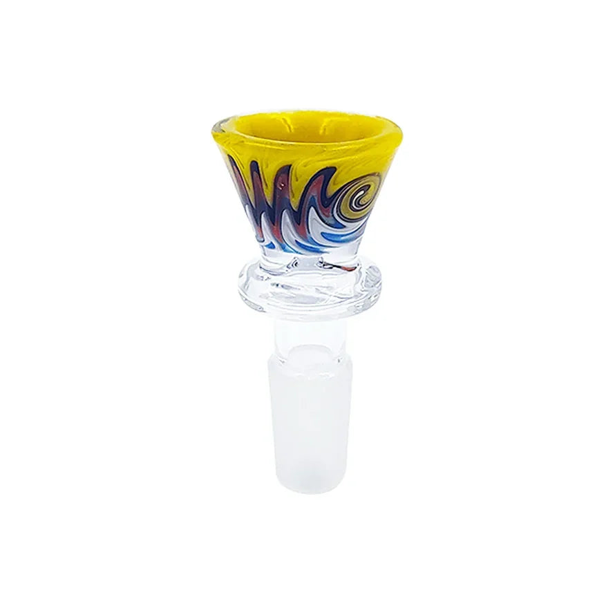 SCGB1965 BOWL SWIRL W/DROP CATCH  14mm MALE