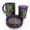 STASH TINS BUZZ MUG TRIFECTA 16oz BM30-FLAMING CANNABIS LEAF