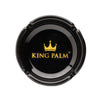 KING PALM ASHTRAY GLASS BLACK 08802