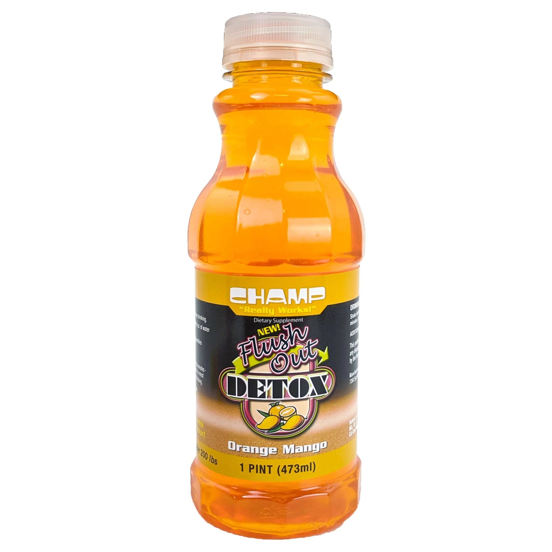 CHAMP FLUSH OUT DETOX 16oz ORANGE MANGO