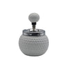 ASHTRAY CERAMIC W/PUSH-DOWN BALL SHAPED