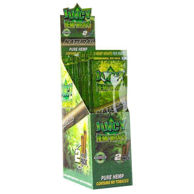 JUICY HEMP WRAPS NATURAL 25/BX ( 25x2)