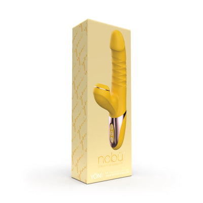 NOBU YONI ADULT TOY THRUSTING DUAL VIBE PULSE SUCTION STIMULATOR