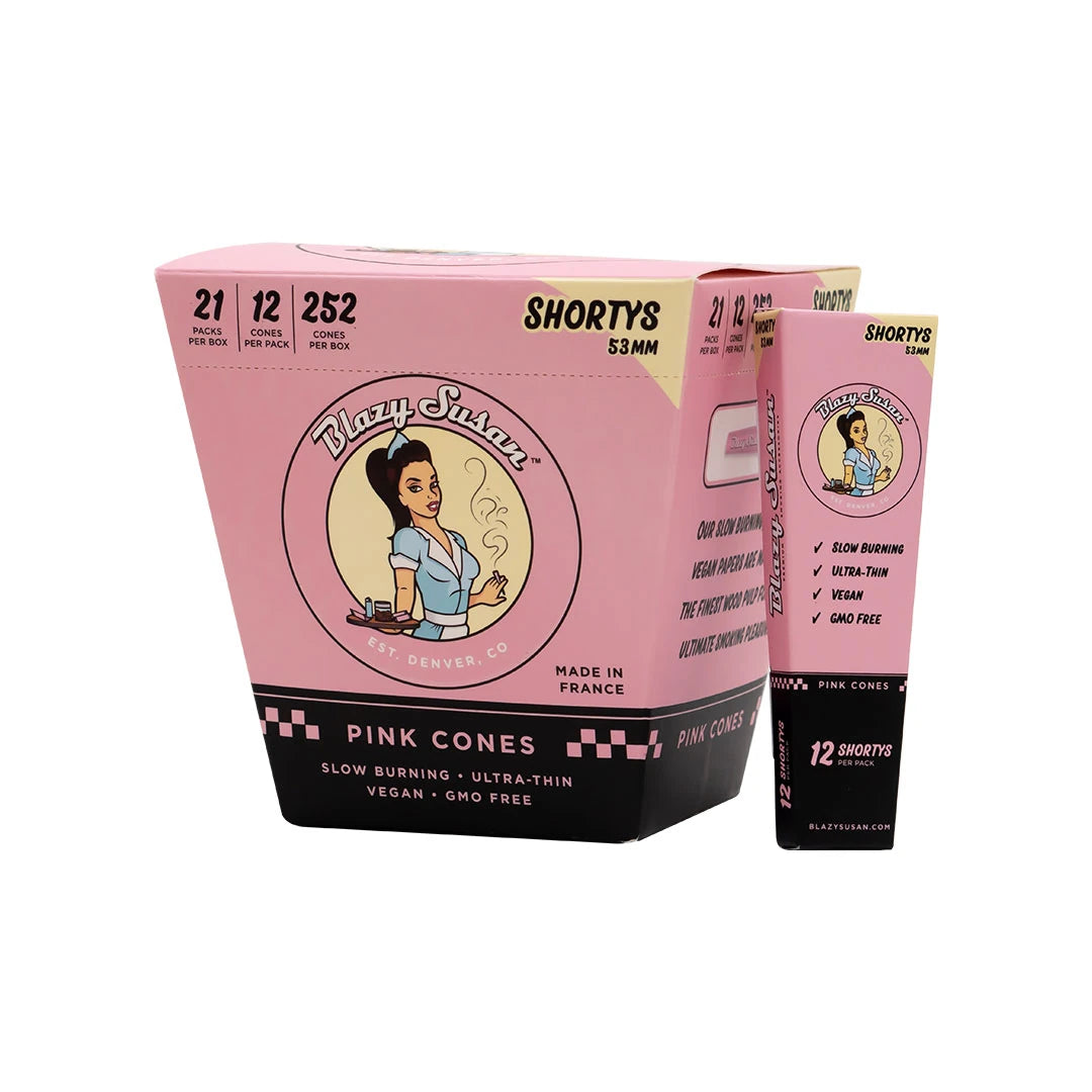 BLAZY SUSAN PINK CONE 53MM 21PK
