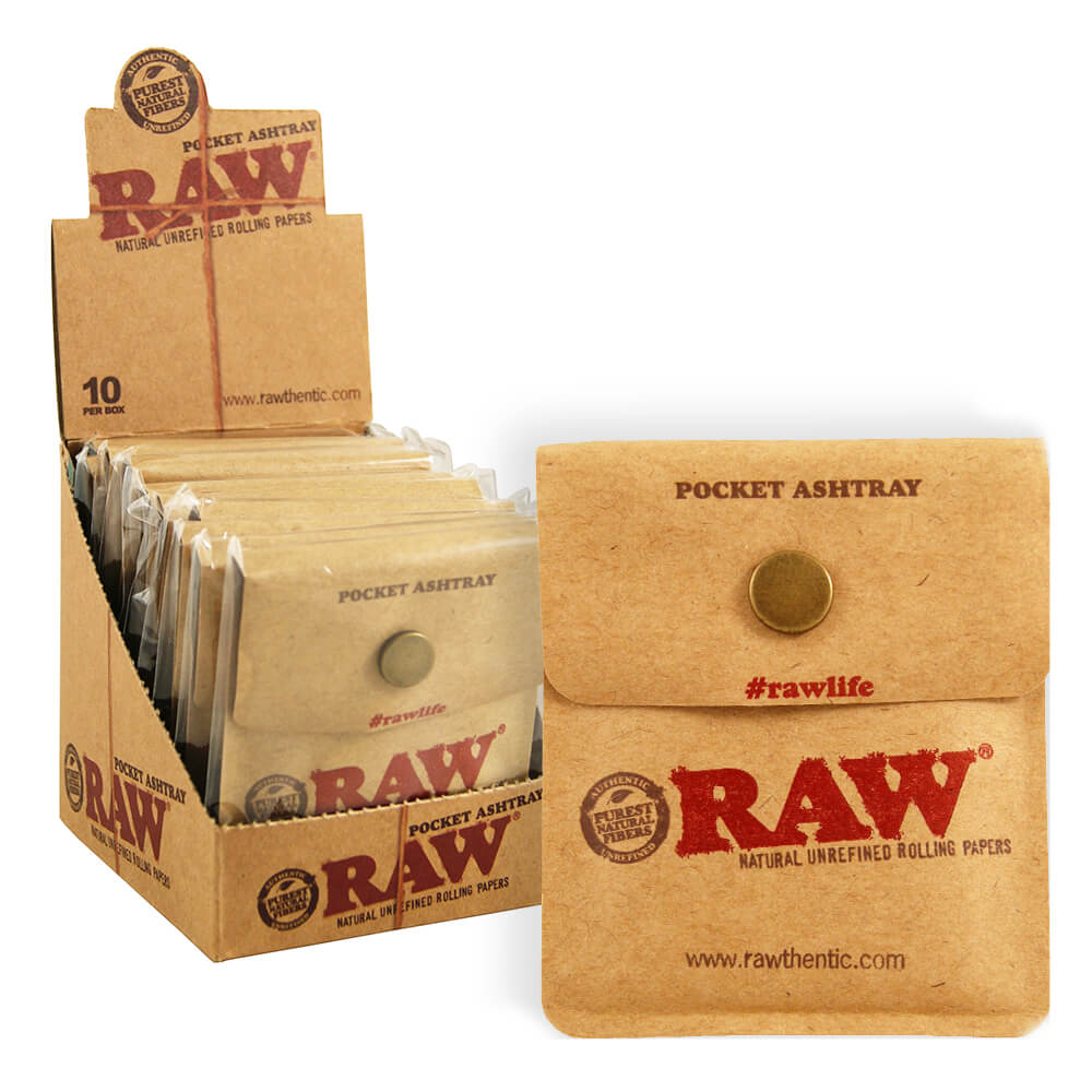 RAW POCKET ASHTRAY 10PK/BOX 58462
