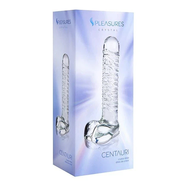 PLEASURES CENTAURI ADULT TOY CRYSTAL DILDO