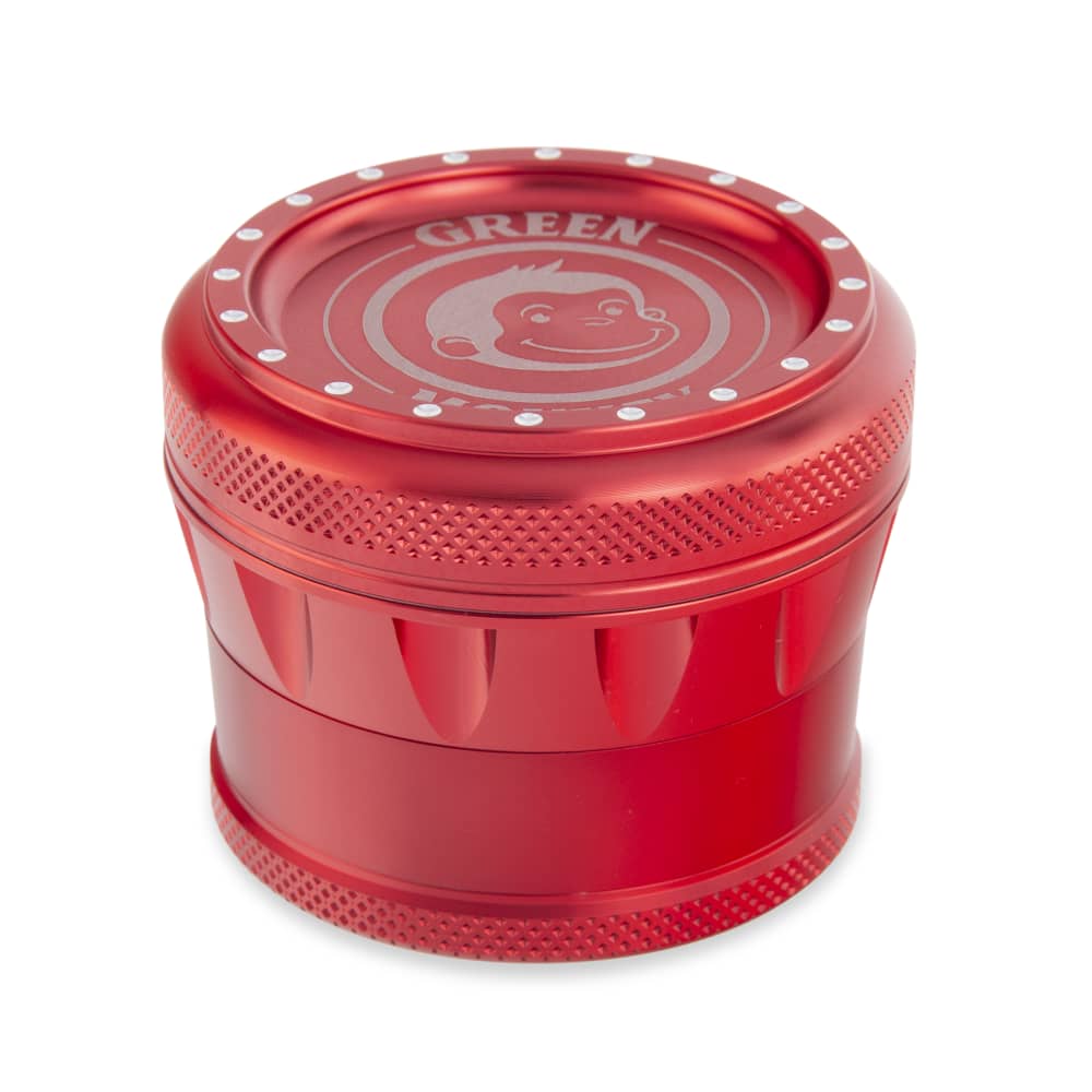 GREEN MONKEY TAMARIN GRINDER 70MM 4PT ALUMINUM RED