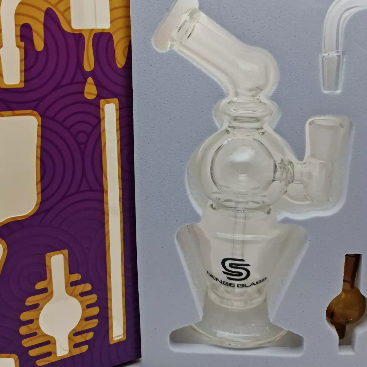 SENSE GLASS MINI DAB RIG KIT 6.3