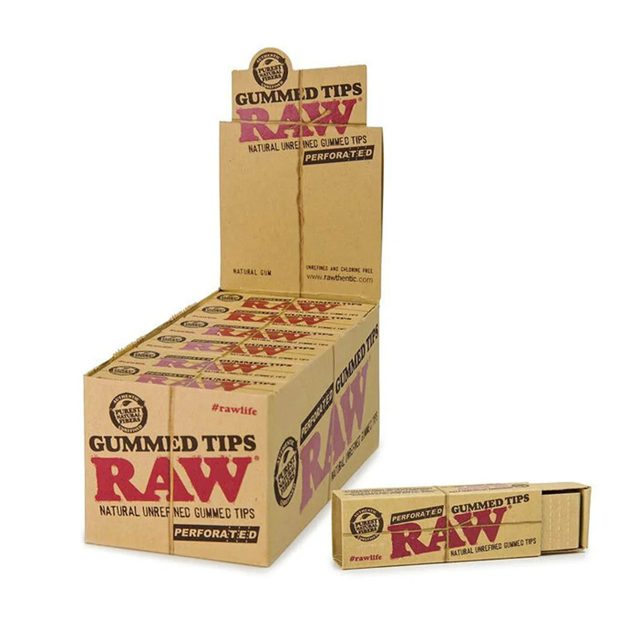 RAW GUMMED TIPS 33CT 24/BOX 00253