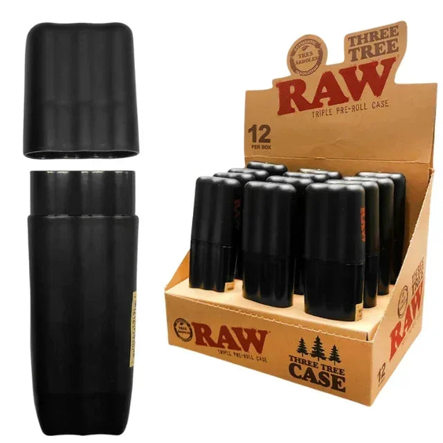 RAW THREE TREE TRIPLE PRE ROLL CASE 12CT/BOX