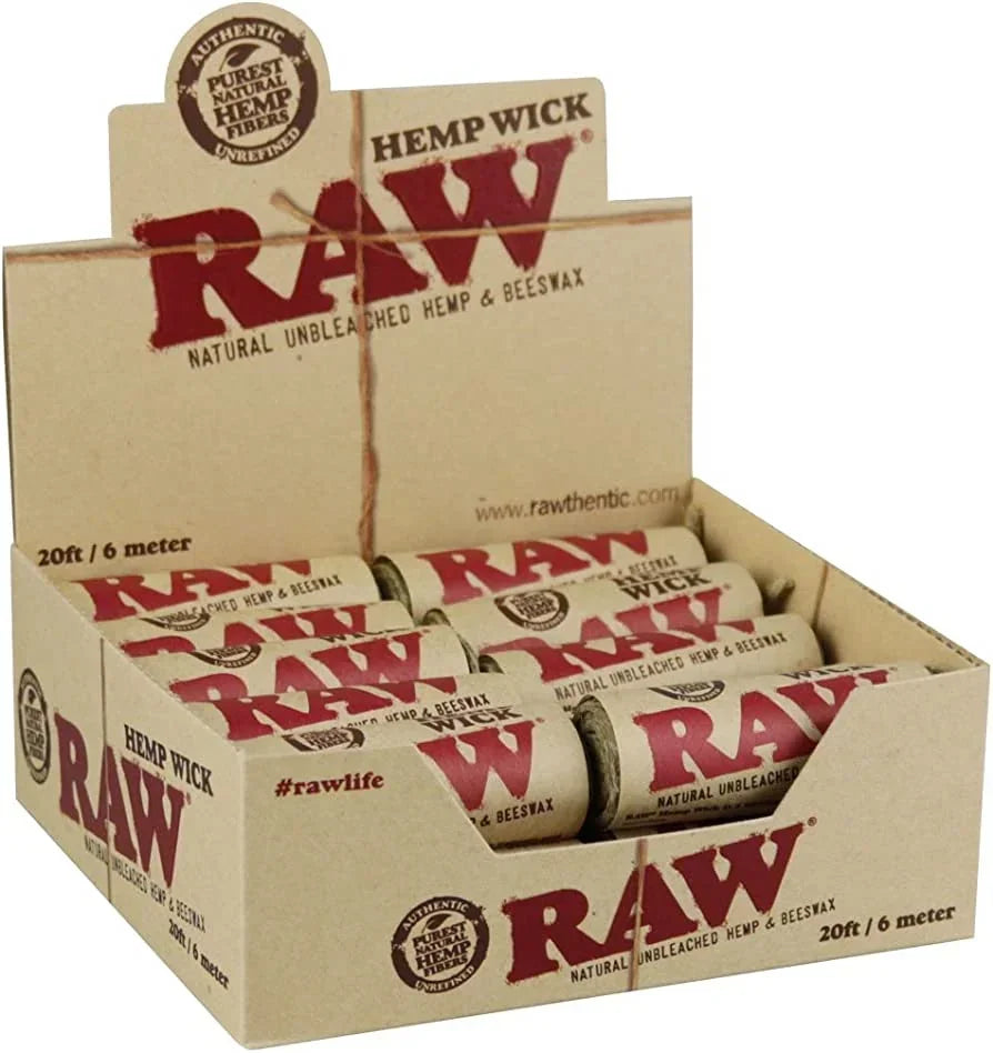 RAW HEMP WICK 20 ROLLS/BOX 25017  20 ROLLS PER BOX  20FT/6 METER PER ROLL