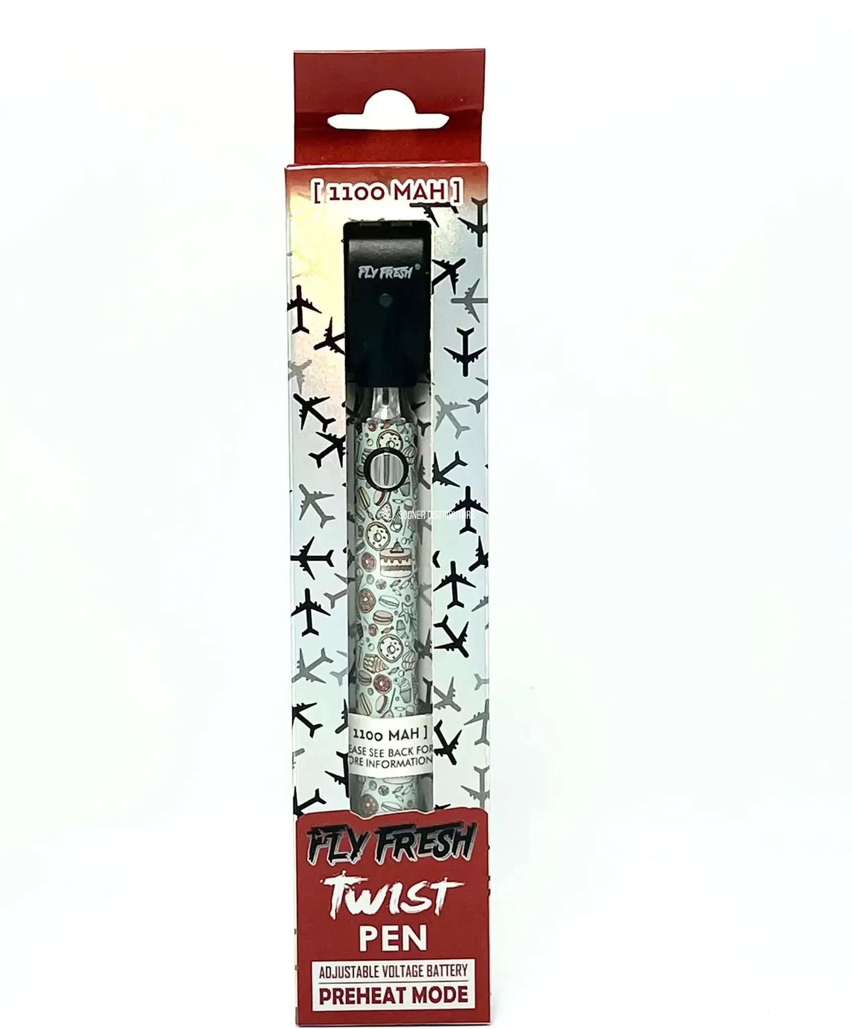 FLY FRESH TWIST PEN 1100MAH PER/PC ASST COLOR 16318