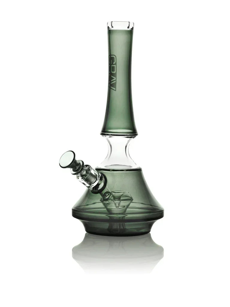 GRAV EMPRESS WATERPIPE SMOKE W CLEAR ACCENTS 38E.11.