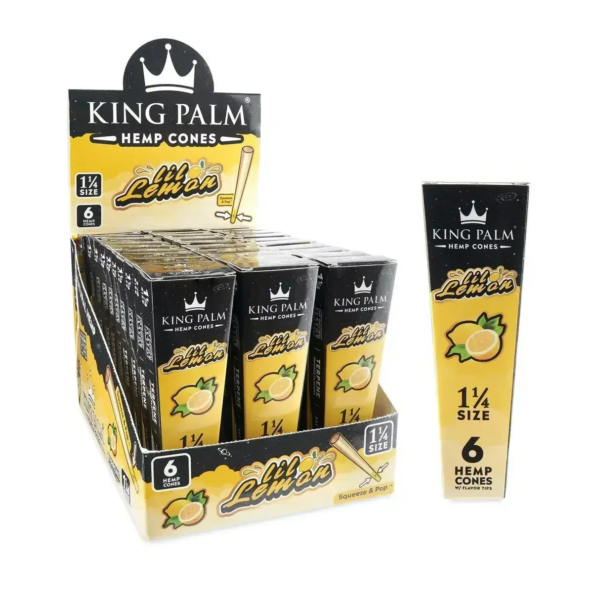 KING PALM HEMP CONES 6 CONES