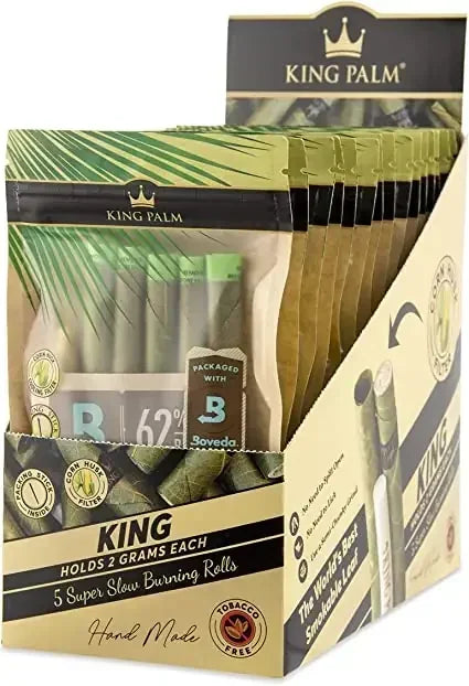 King Palm K/S Rollies Super Slow Burner 5pk/15Pouches