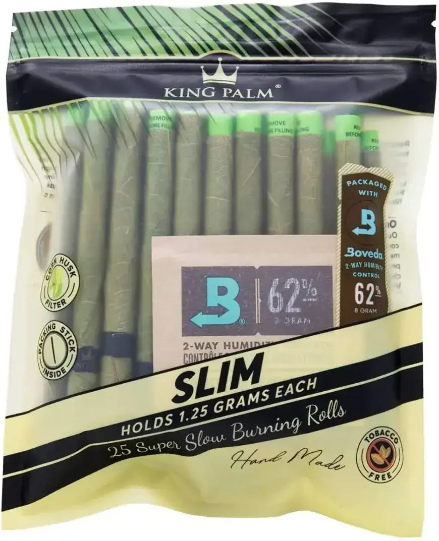 KING PALM SLIM SIZE 25PC/PK 8PK/BOX