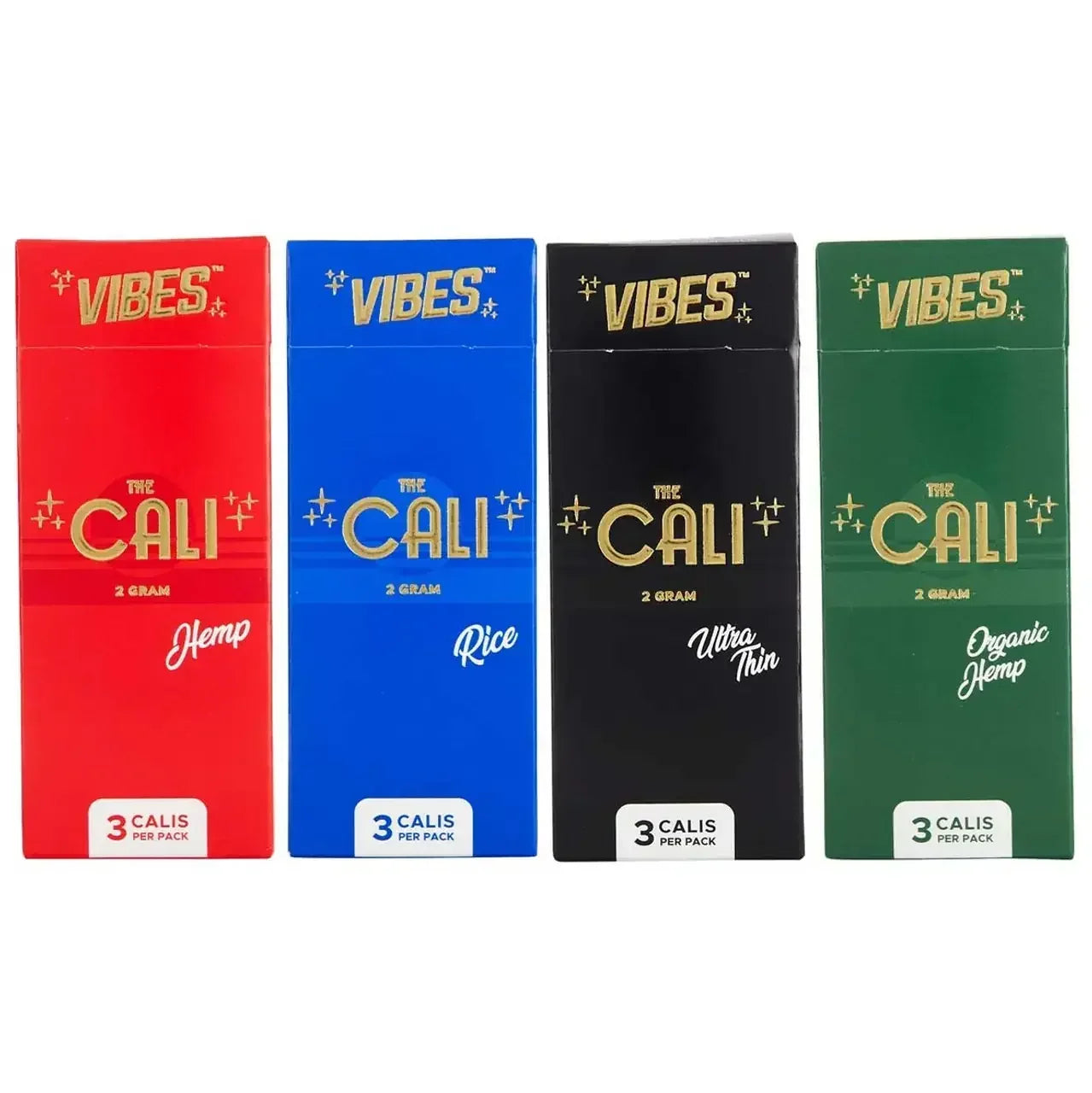 VIBES CALI FINE ROLLING PAPERS 3 CALI/PK 8PK/BOX 2G