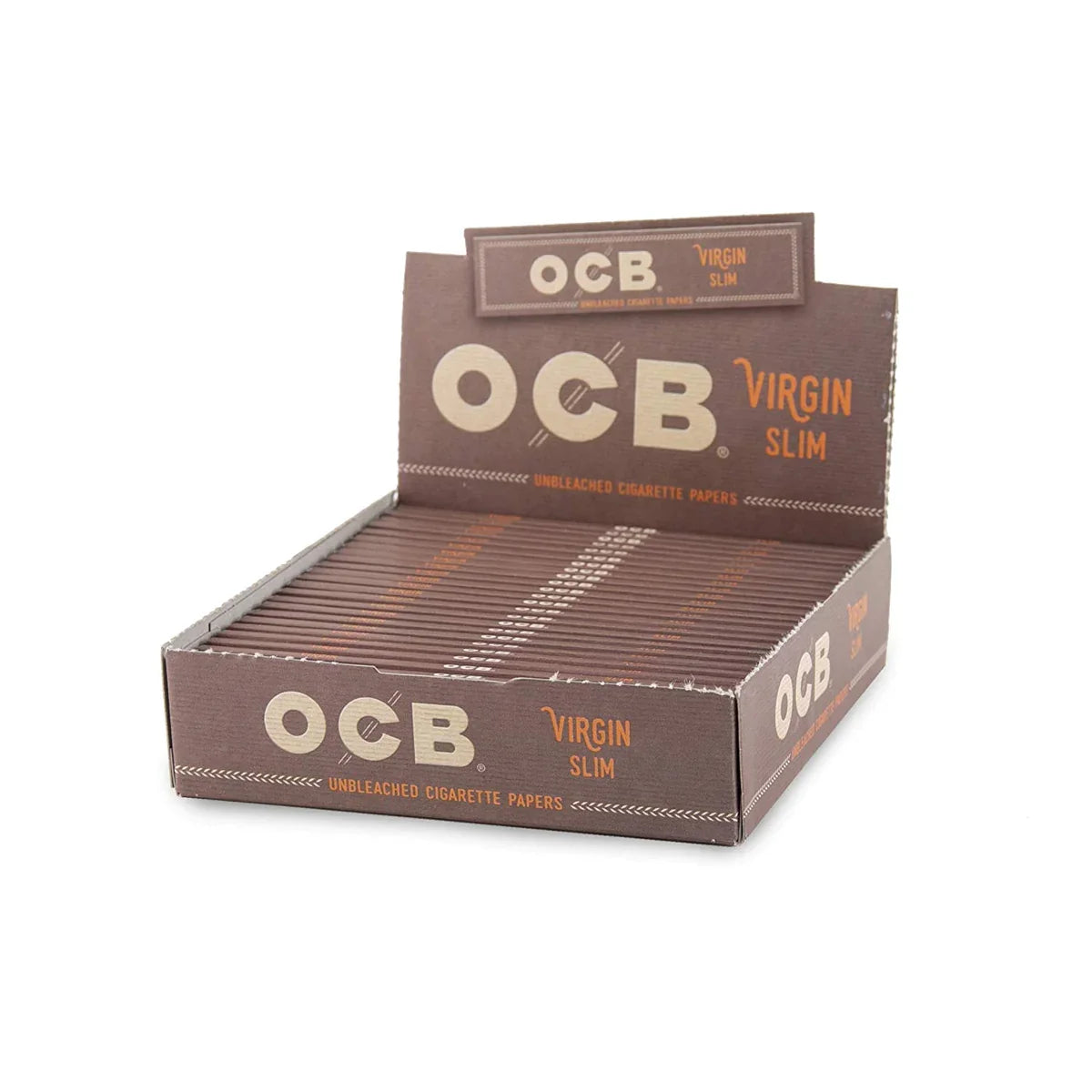 Ocb Virgin Slim Unbleached k/s