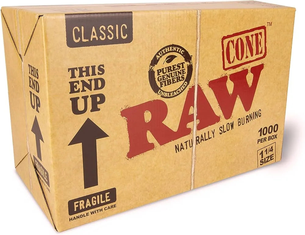 RAW CLASSIC CONE 1 1/4 1000 PC/BOX