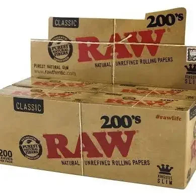 RAW CLASSIC KINGSIZE SLIM 200’S 50470