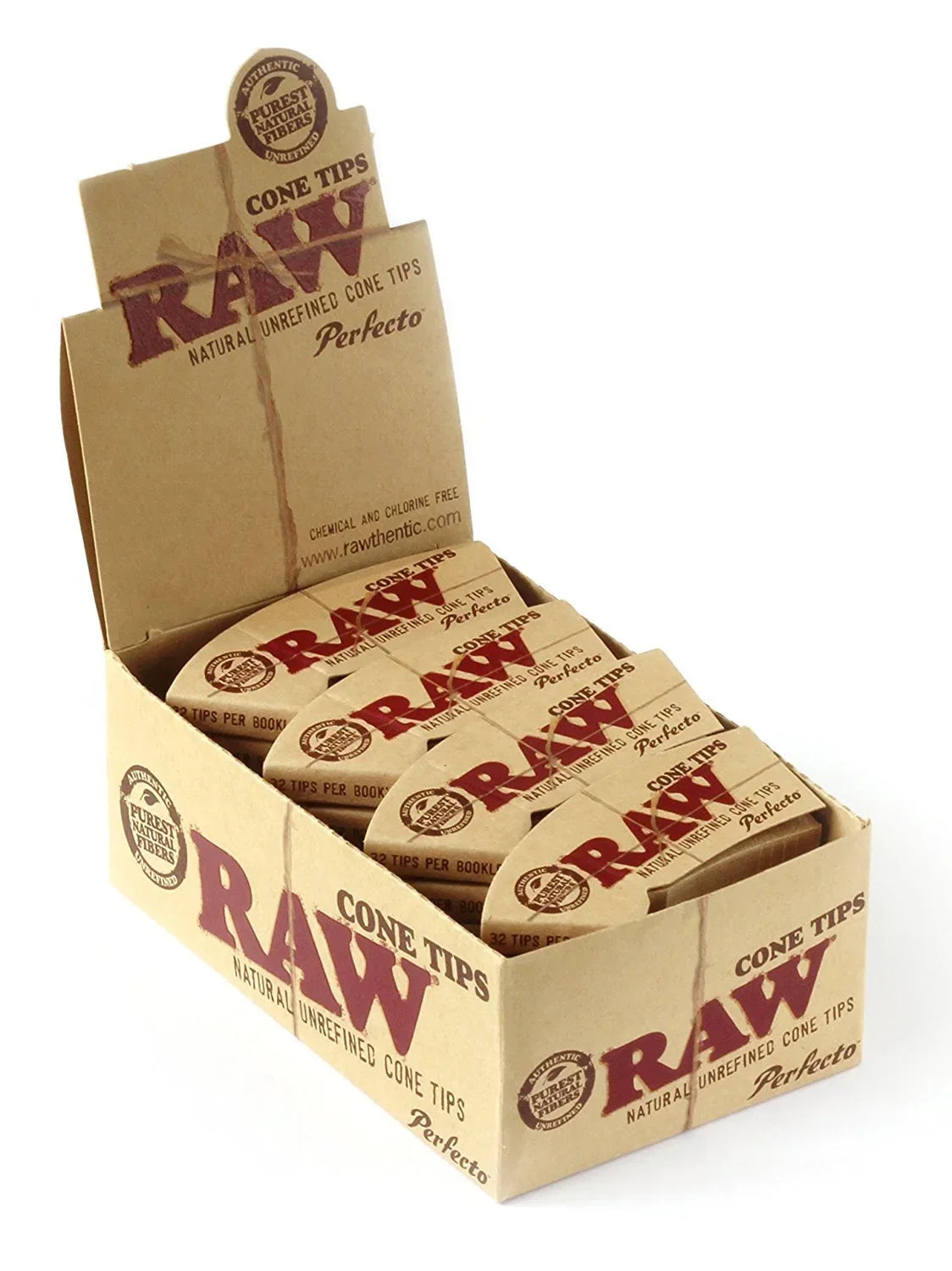 RAW CONE TIPS MAESTRO  24 BOOKLETS PER BOX  32 TIPS PER BOOKLET