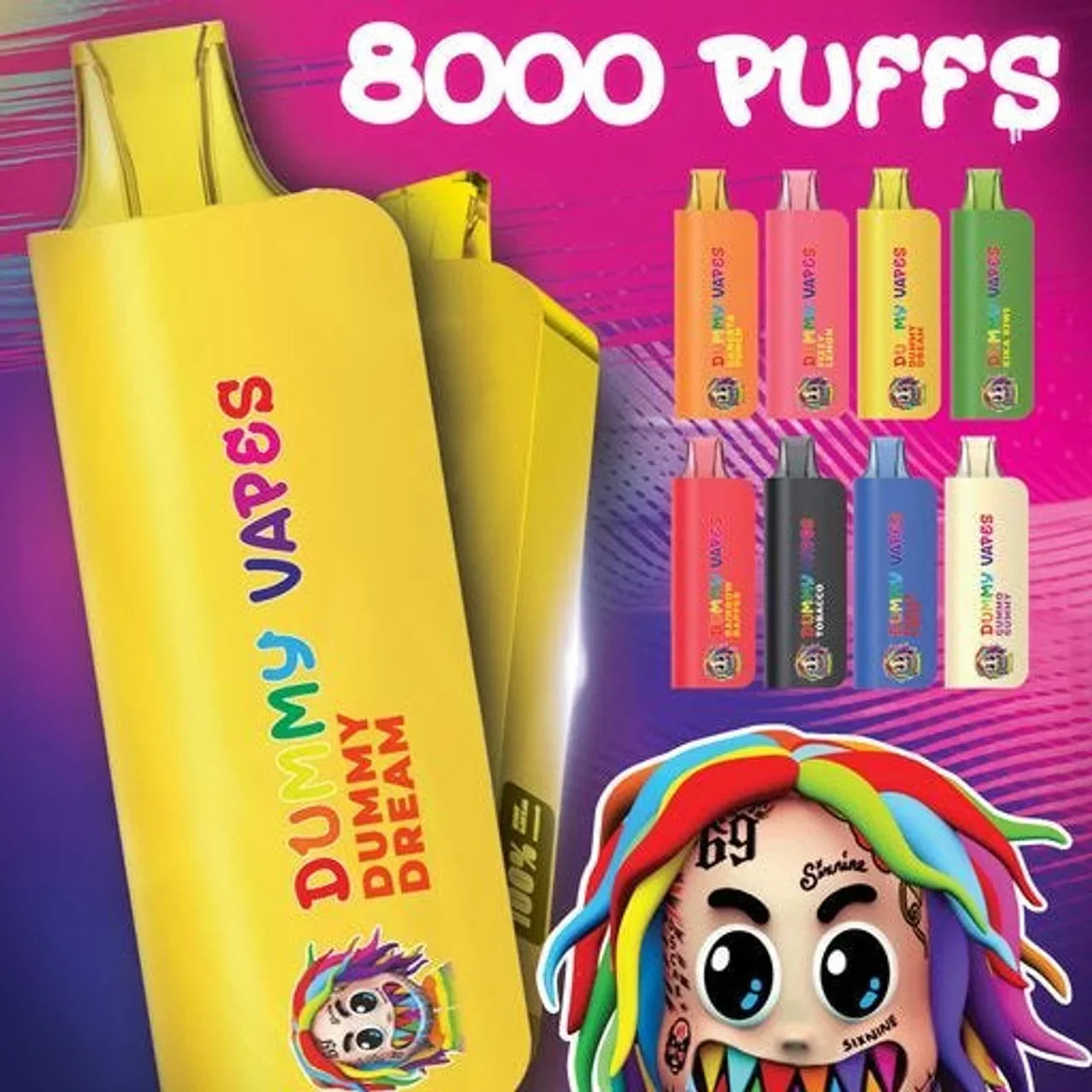 DUMMY VAPES 8000 PUFFS ASST