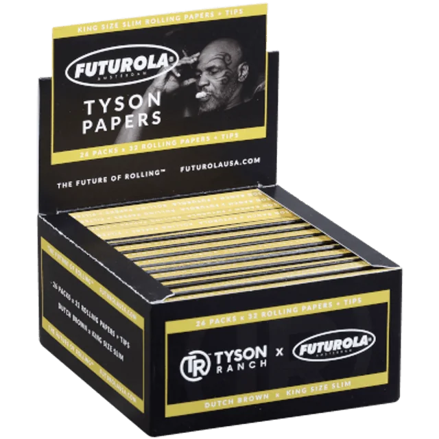 Futurola Tyson Ranch Papers KS Slim w/tips 24ct/box