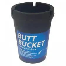 Butt Bucket Ashtray Large 6ct Display Black