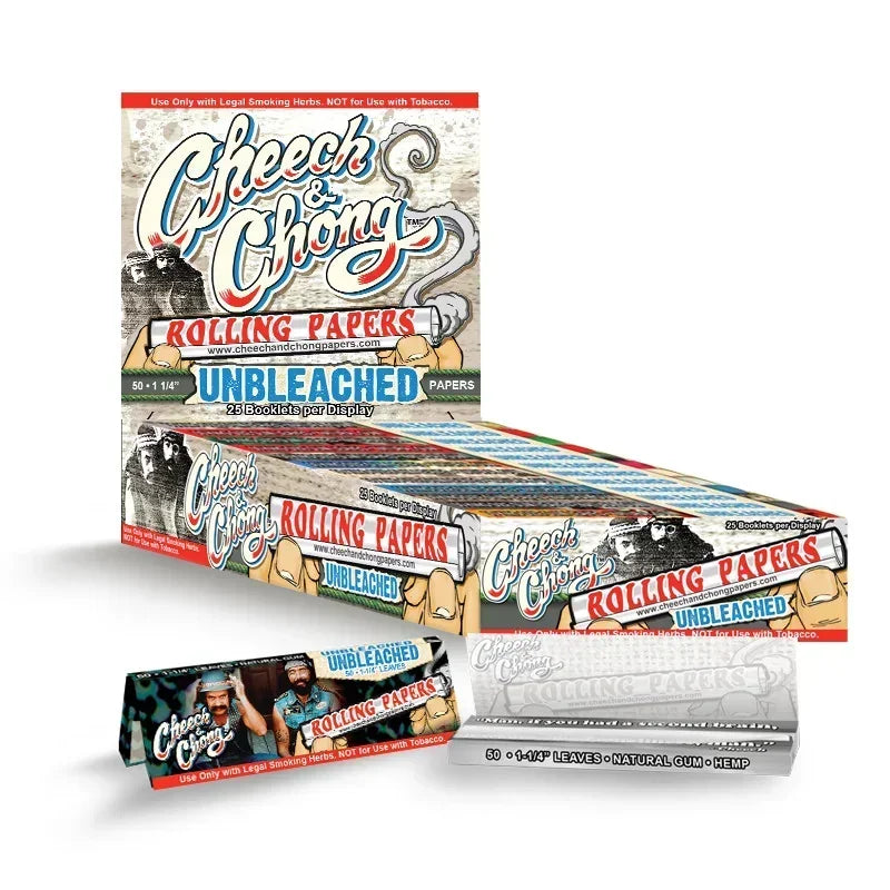 CHEECH & CHONG HEMP ROLLING PAPERS UNBLEACHED 1 1/4