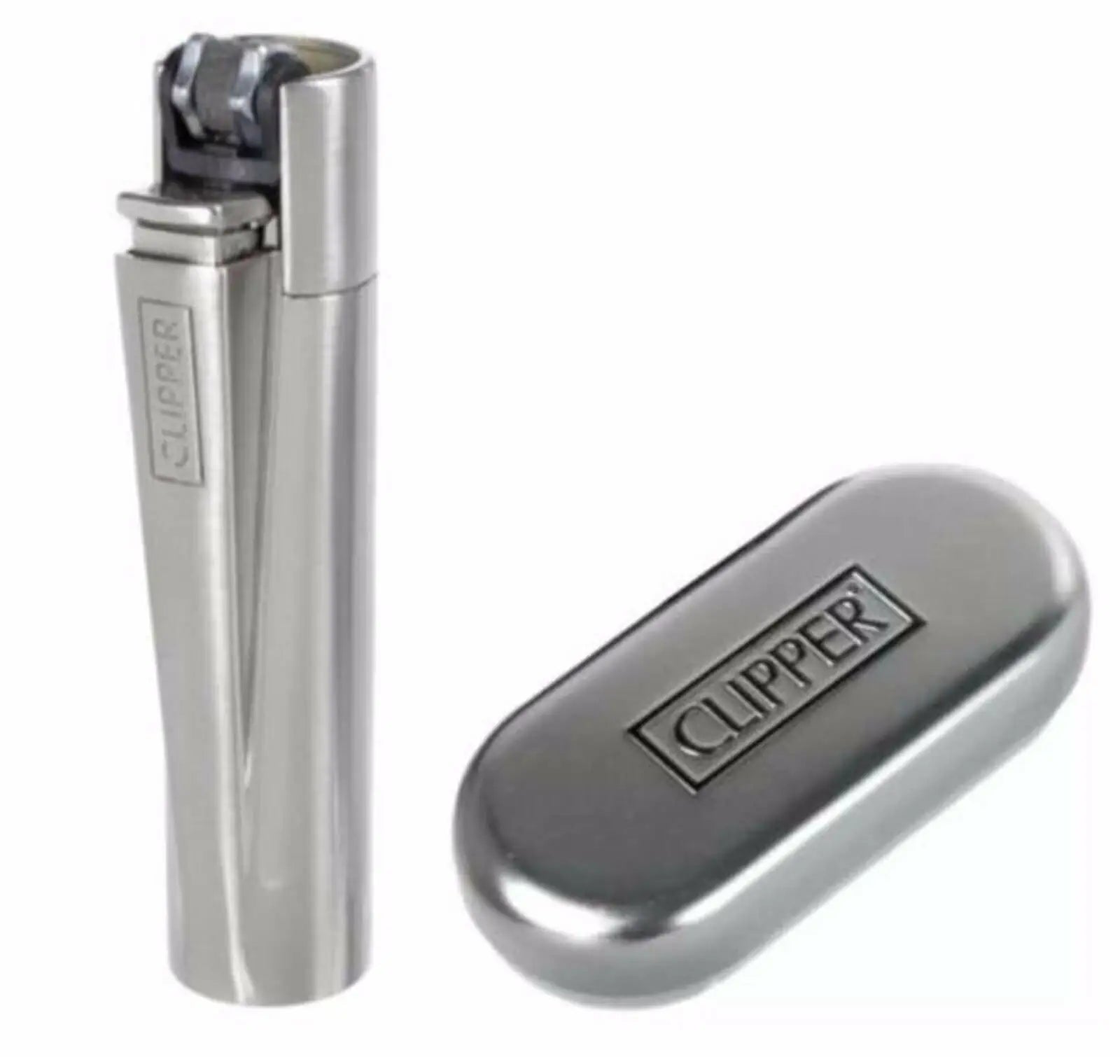 CLIPPER METAL LIGHTER MATT-SHINE 12/DISPLAY