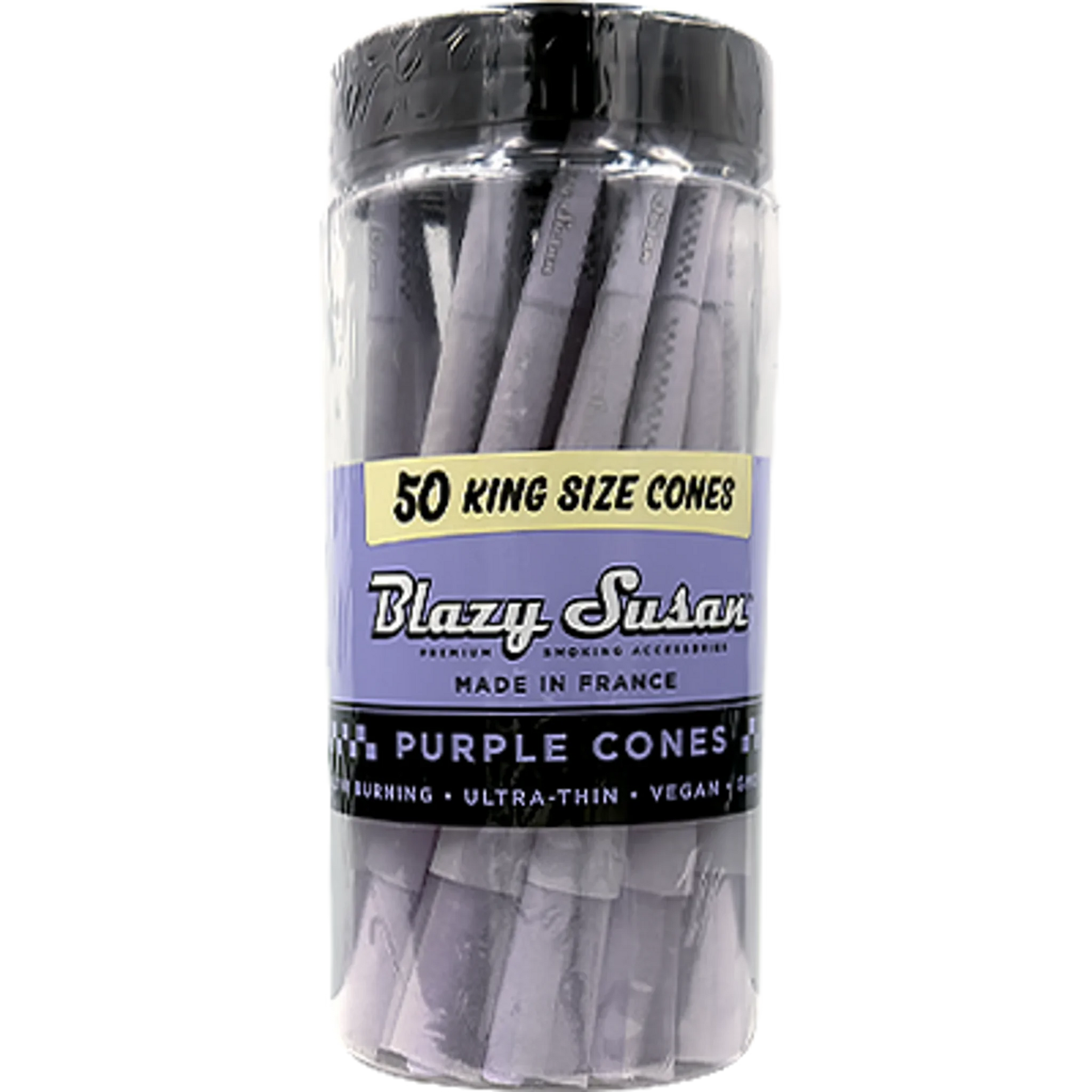 BLAZY SUSAN KS PRE ROLLED CONES 50/JAR PURPLE