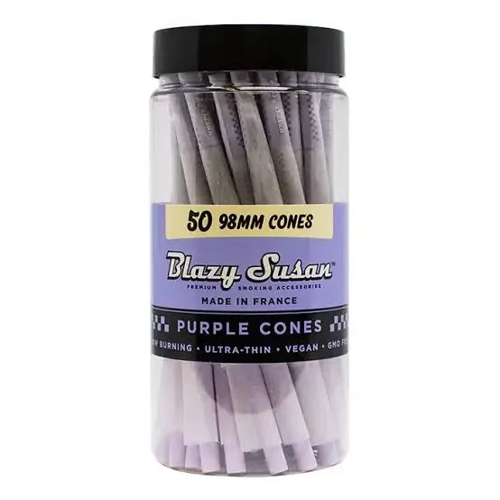 BLAZY SUSAN PURPLE 98MM PRE ROLLED CONES