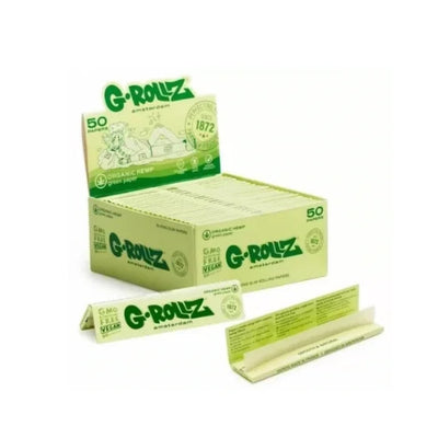 GROLLZ PAPERS ORGANIC GREEN K/S 50/Pk 50Pk/Box GR04A-DIS