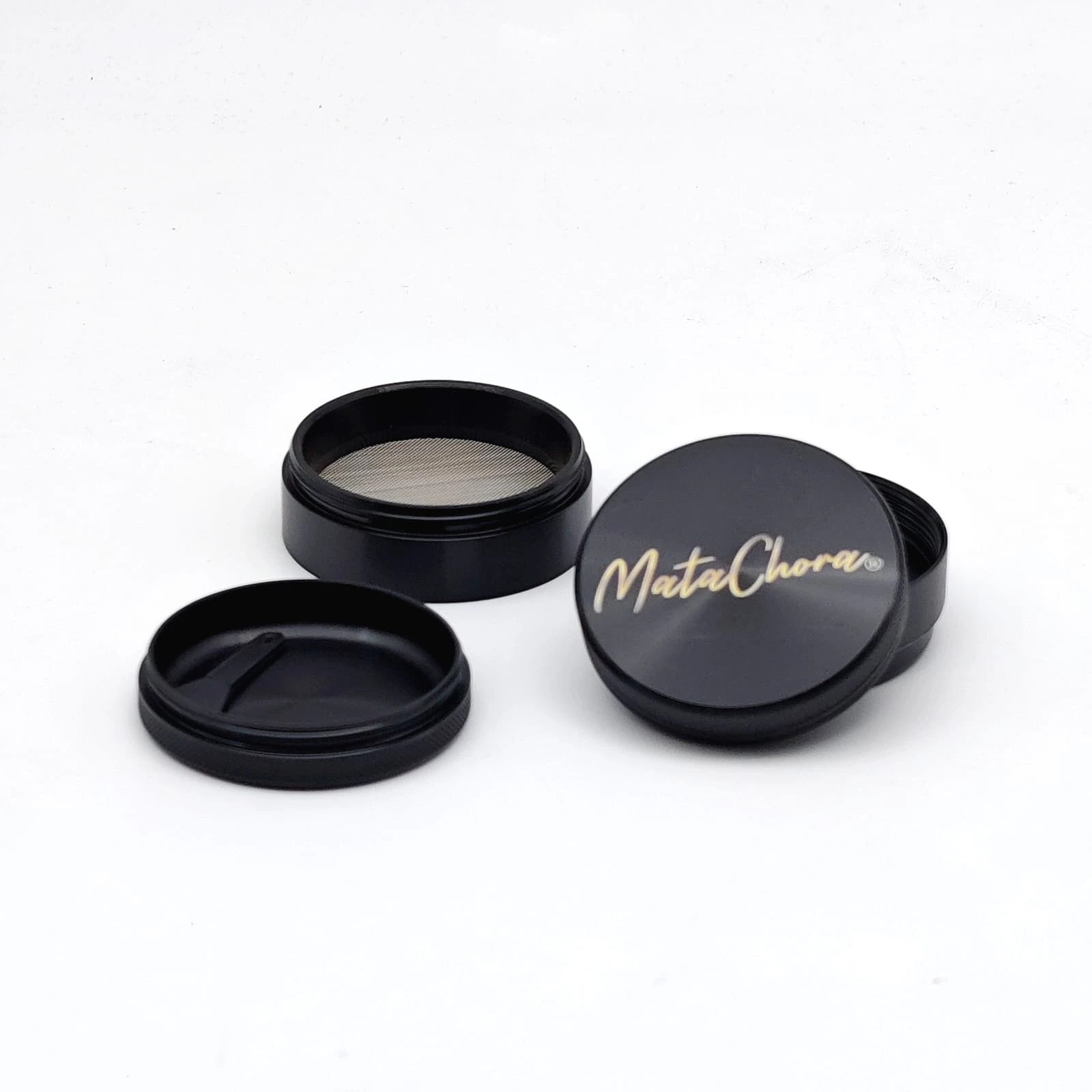 MATACHORA GRINDER ALUMINIO LOGO NEGRO