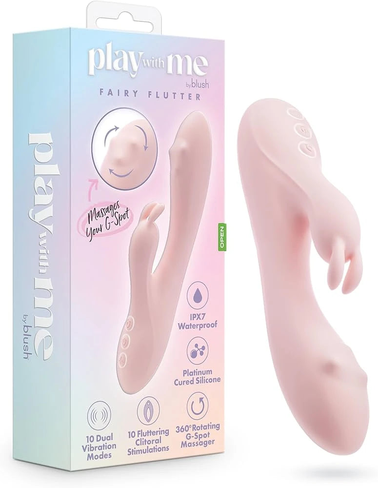 BLUSH FAIRY FLUTTER ADULT TOY RABBIT VIBRATOR PINK