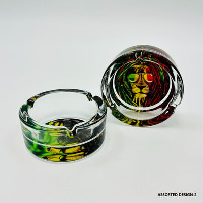 ASHTRAY GLASS ASSORTED DESIGN