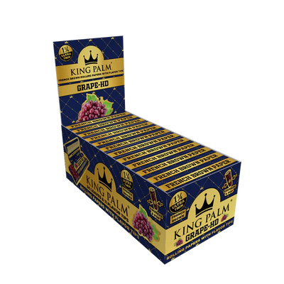 KING PALM PAPERS 1 1/4 SIZE 24PK 24PK/BOX W/FLAVORED TIP GRAPE HD
