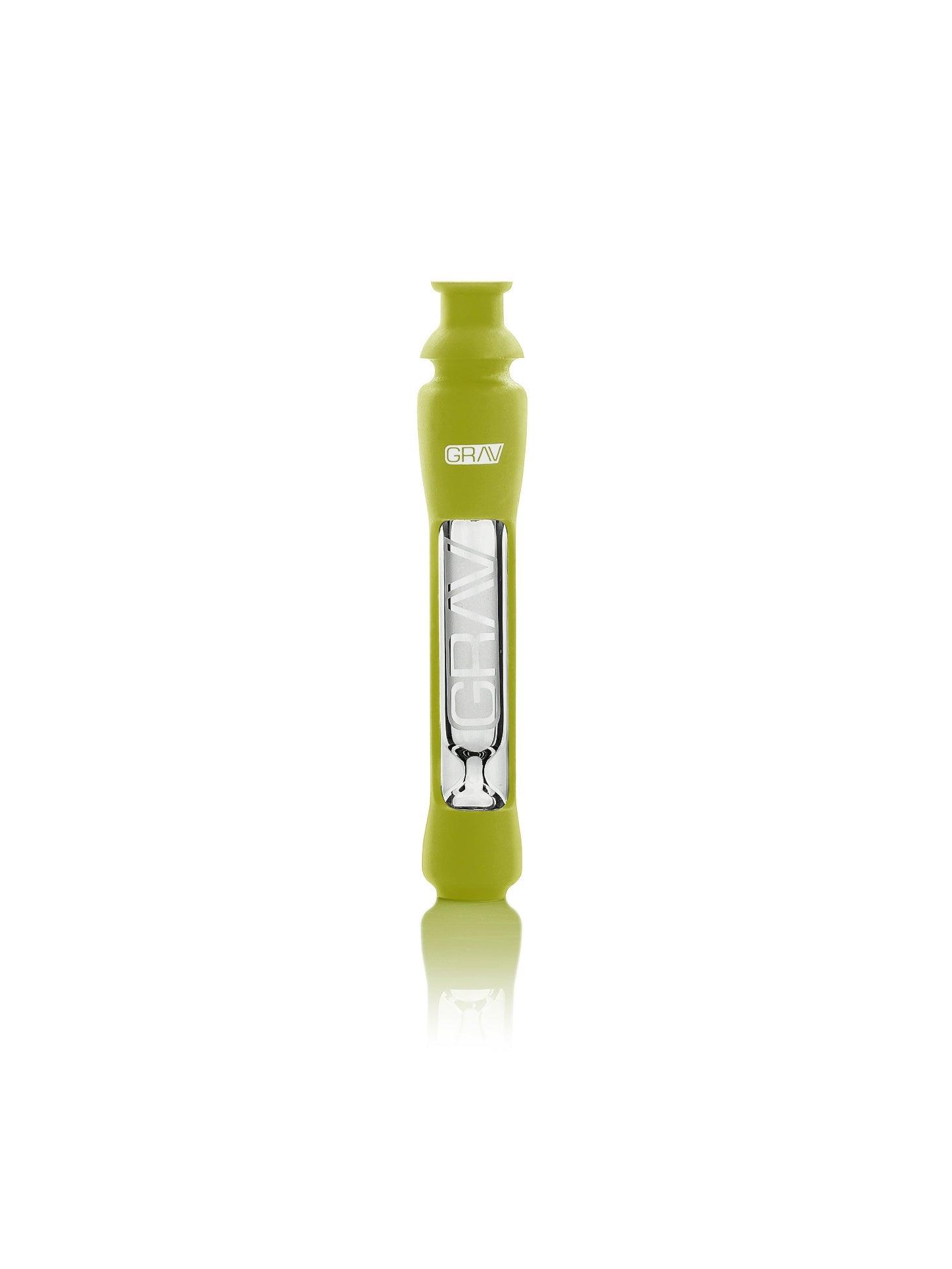 GRAV TASTER 12MM WITH SILICONE SKIN AVOCADO GREEN SLC.T2S.GN