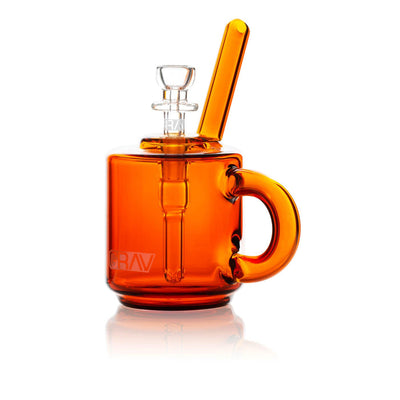 GRAV COFFEE MUG POCKET BUBBLER AMBER PBCM.4