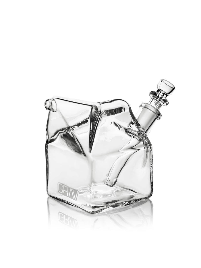GRAV MILK CARTON BUBBLER CLEAR MCB.0