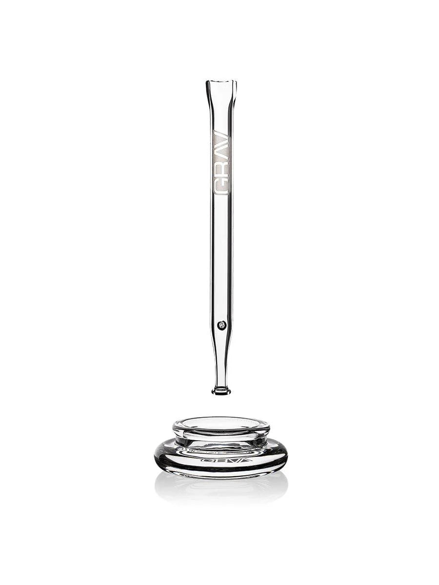 GRAV® QUARTZ VAPE STRAW W/ DAB DISH