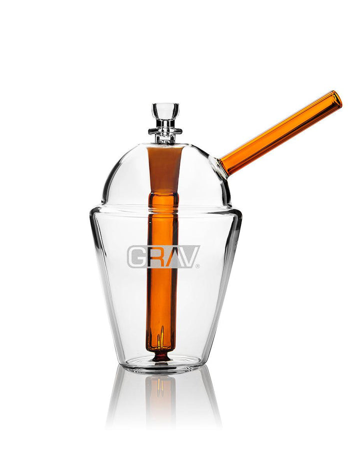 GRAV SLUSH CUP BUBBLER AMBER  SCB.0.4