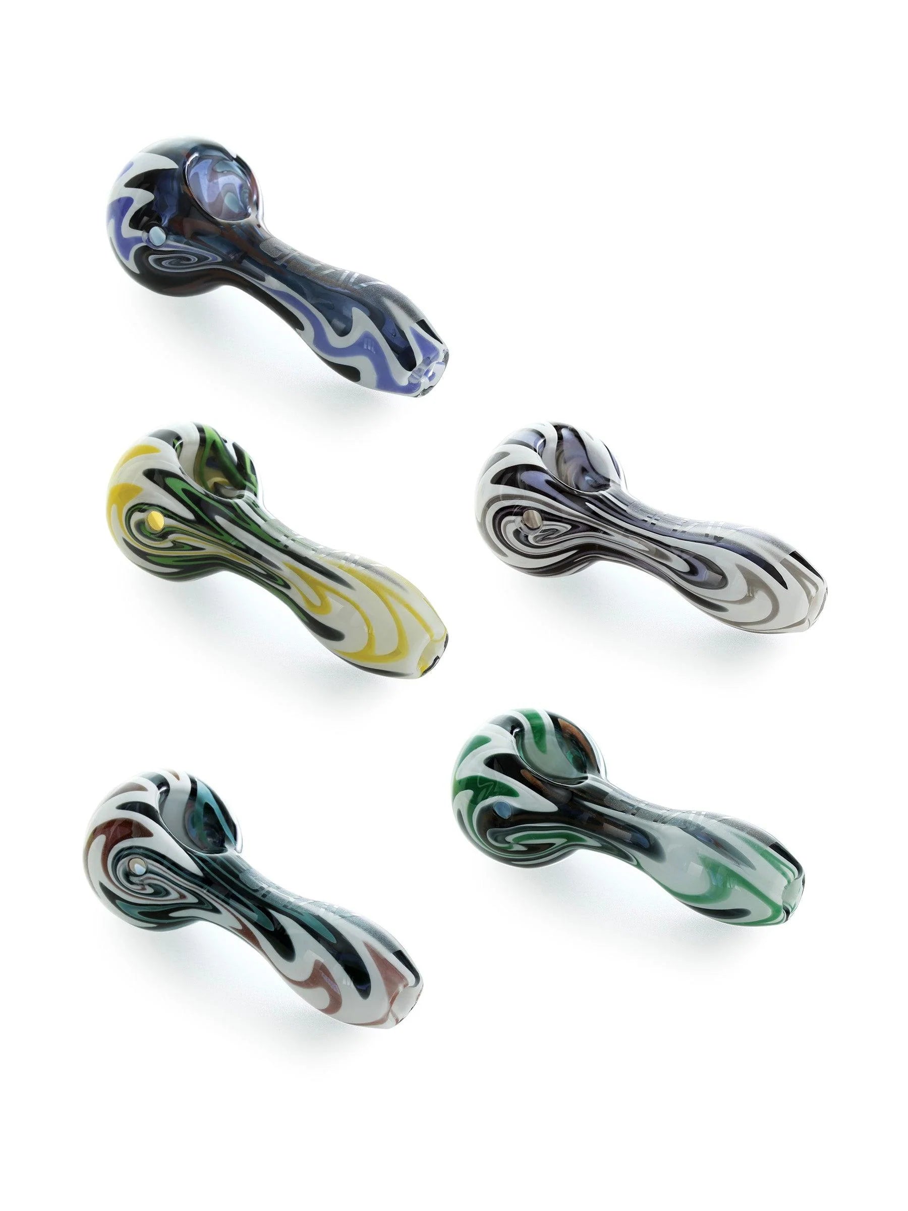 GRAV WIGWAG SPOON ASSORTED COLORS HAND PIPES (5CT/BOX)