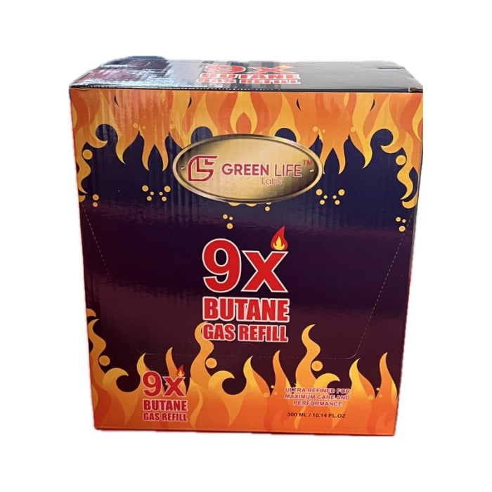 GREEN LIFE LABS 9X BUTANE GAS REFILL 300ml 12ct/BOX