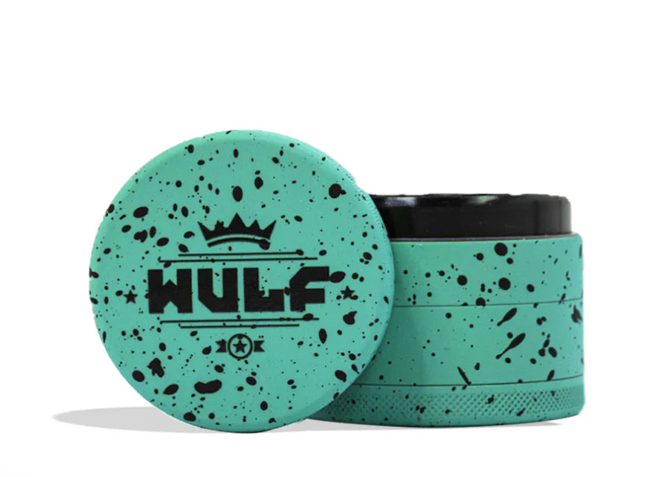 WULF GRINDER 4pt 65mm TEAL BLACK SPLATTER