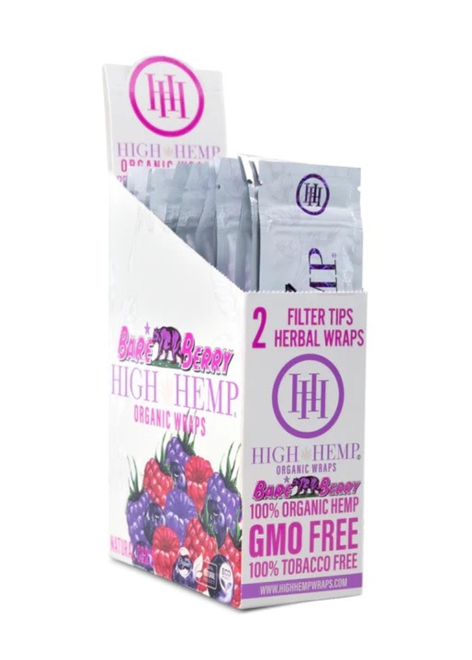 HIGH HEMP ORGANIC WRAPS BARE BERRY