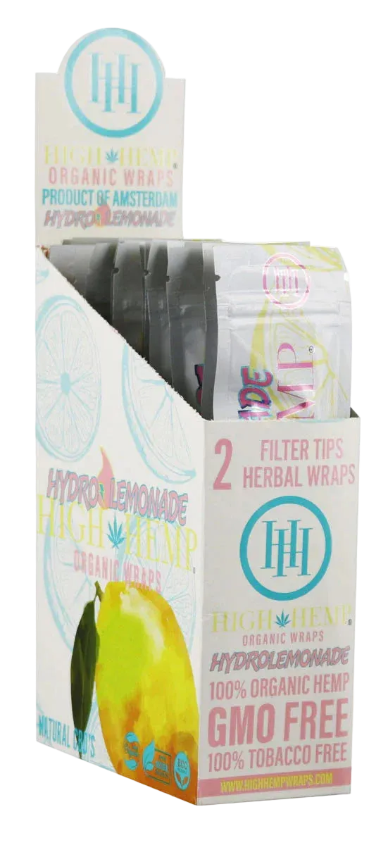 HIGH HEMP ORGANIC WRAPS HYDRO LEMONADE