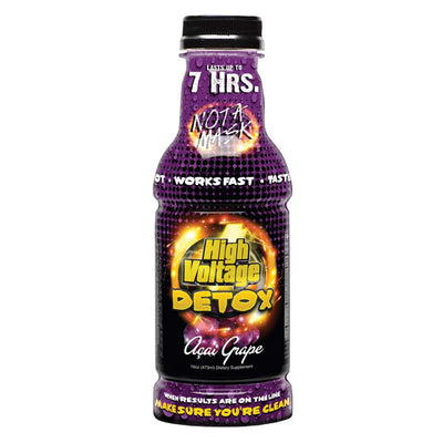 HIGH VOLTAGE DETOX  ACAI GRAPE 16oz