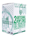 HIGH HEMP CONES  2pc/pk 15pk/bx Organic