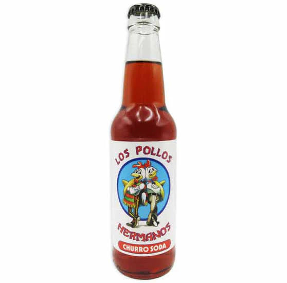 EXOTIC SODA BREAKING BAD 12oz. BOTTLE LOS POLLOS HERMANOS CHURROS SODA